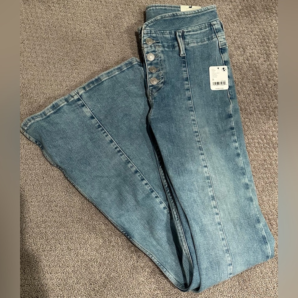 We The Free Light Blue Flare Jeans